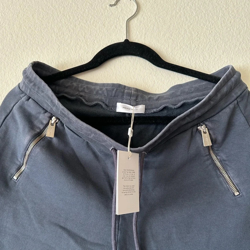 Anine Bing Colette jogger in washed black/blue - Picture 3 of 5
